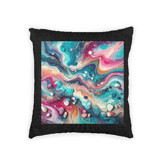 "FluidArt Fantasy" Woven Pillows