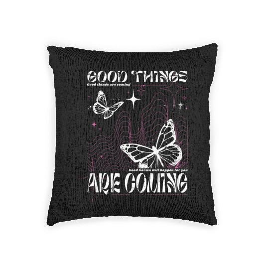 Butterfly Karma Whispers Woven Pillows