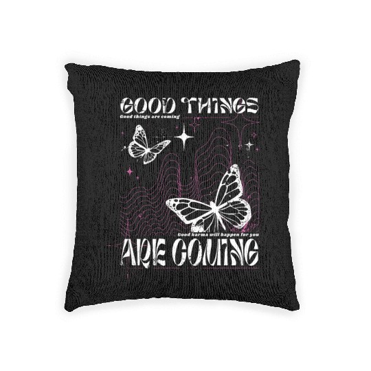 Butterfly Karma Whispers Woven Pillows