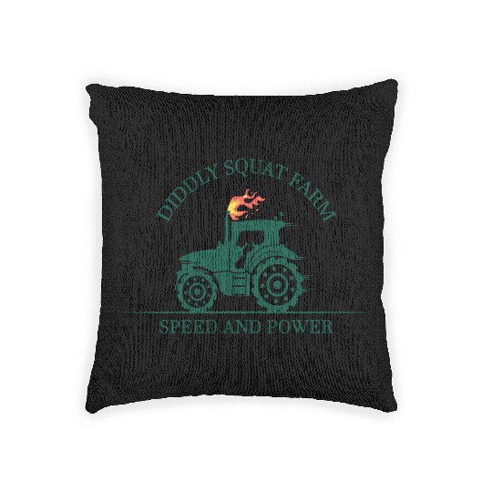 Diddly Squat Farm Green Gift For Fans Woven Pillows