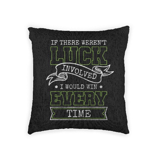 Card Player Casino Blackjack Poker Woven Pillows