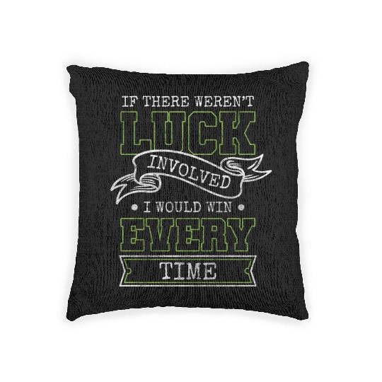 Card Player Casino Blackjack Poker Woven Pillows