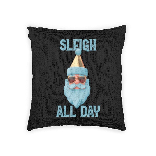 Sleigh all day Woven Pillows