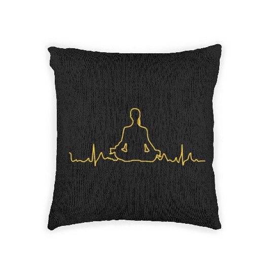 Yoga Meditation Meditating Woven Pillows