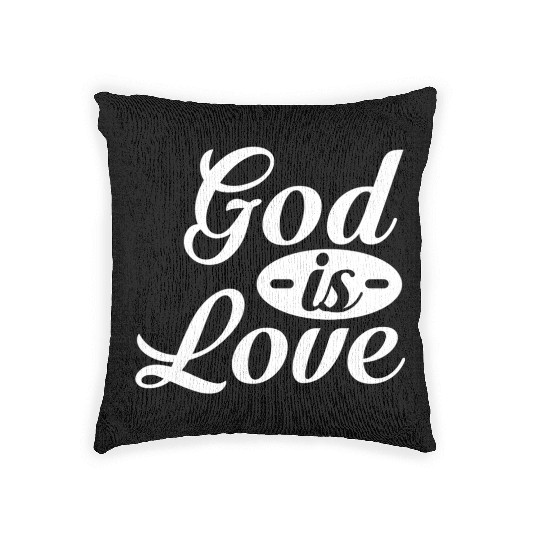 God Is Love Woven Pillows