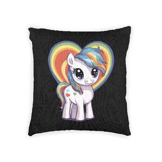Love Pony Woven Pillows