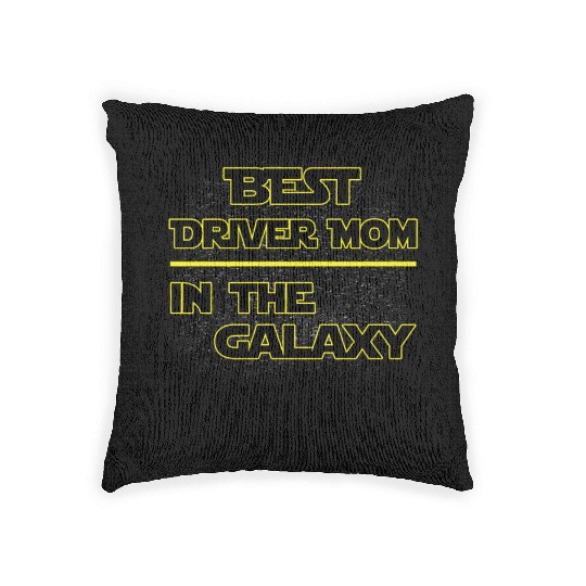 Best Driver Mom In The Galaxy Mother's Day Gift Woven Pillows