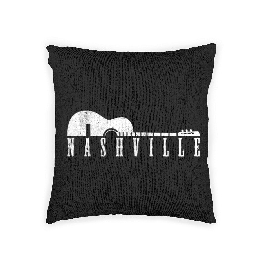 Nashville Tennessee Country Music City Woven Pillows
