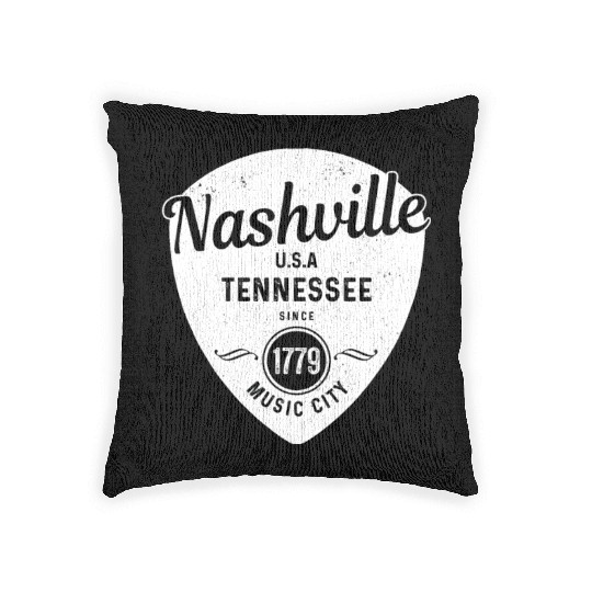 Nashville Tennessee Country Music City Woven Pillows