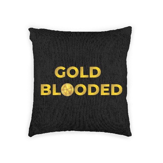 Gold blooded Woven Pillows