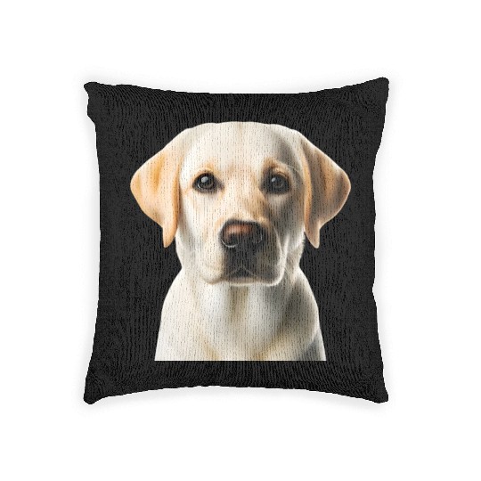 Sweet labrador Woven Pillows