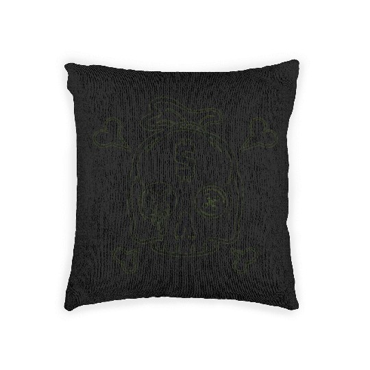 Safety Money Bag Skull Woven Pillows