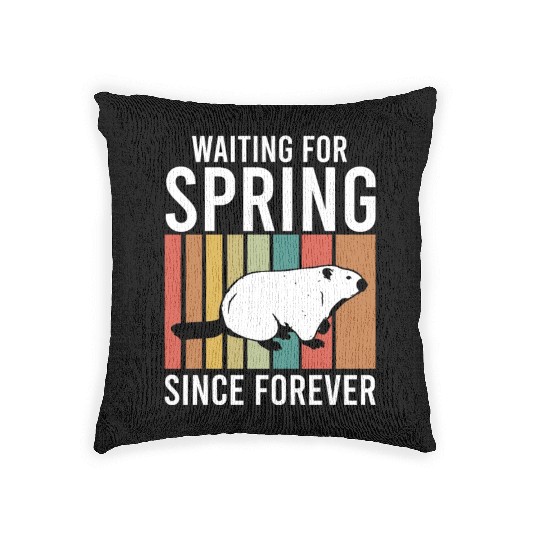 Groundhog Day 2024 Enthusiast February 2nd Woven Pillows