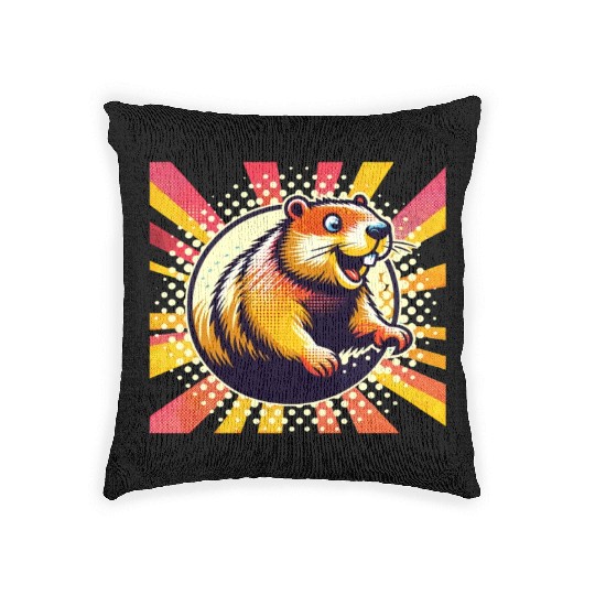 Groundhog Day 2024 Enthusiast February 2nd Woven Pillows