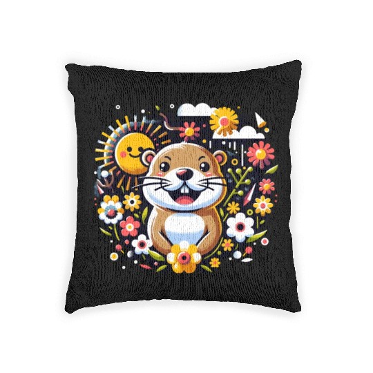 Groundhog Day 2024 Enthusiast February 2nd Woven Pillows