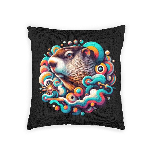 Groundhog Day 2024 Enthusiast February 2nd Woven Pillows