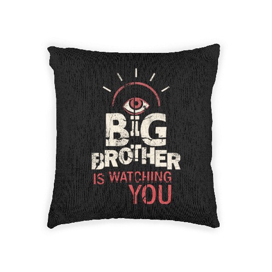 Big Brother is Watching You Woven Pillows