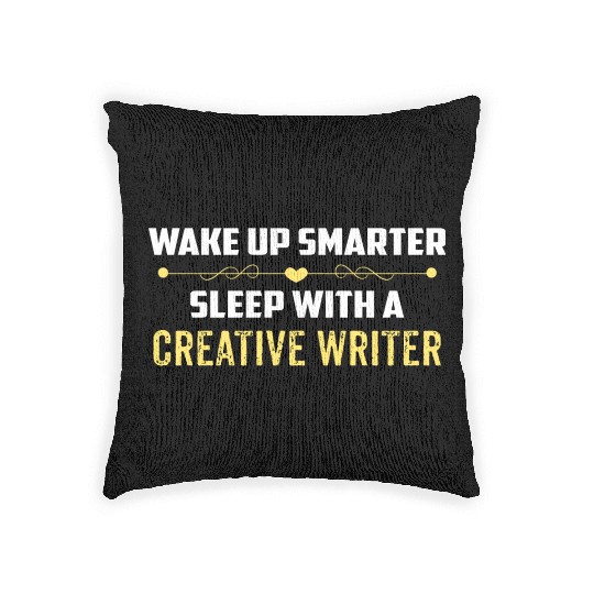 Wake Up Smarter Sleep With A CREATIVE WRITER Woven Pillows