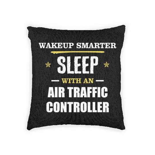 Wakeup Smarter Sleep WIth Air Traffic Controller Woven Pillows