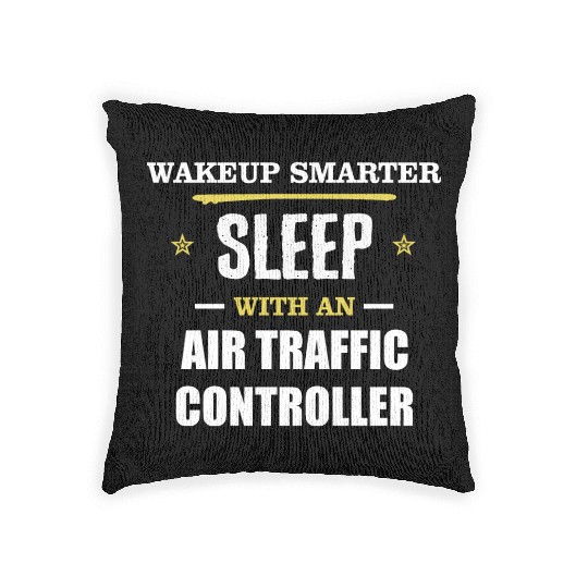 Wakeup Smarter Sleep WIth Air Traffic Controller Woven Pillows