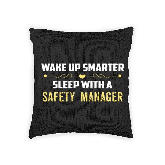 Wake Up Smarter Sleep With A SAFETY MANAGER Woven Pillows