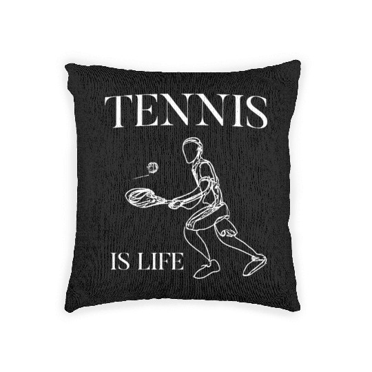 Tennis Player Man Boy Woven Pillows