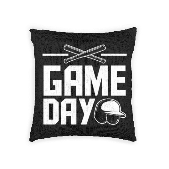 Game Day Funny Baseball Gift Woven Pillows