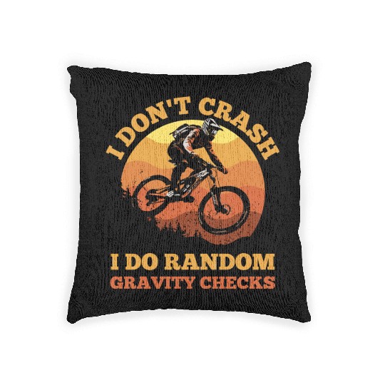 Daredevil Cyclist Woven Pillows