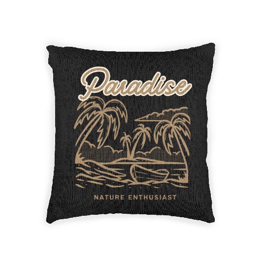 Paradise Nature Enthusiast Woven Pillows