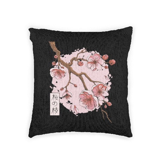 Springtime Sakura Serenity Woven Pillows