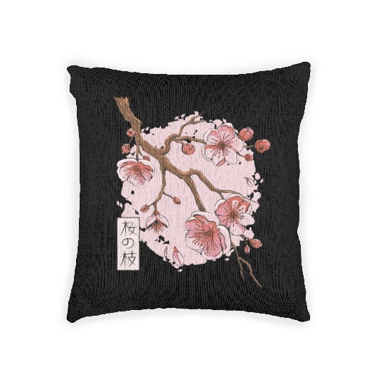 Springtime Sakura Serenity Woven Pillows