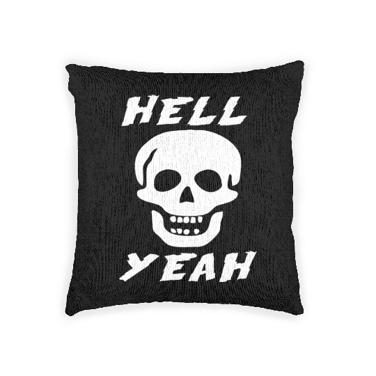 Stone Cold skull hell yeah Woven Pillows