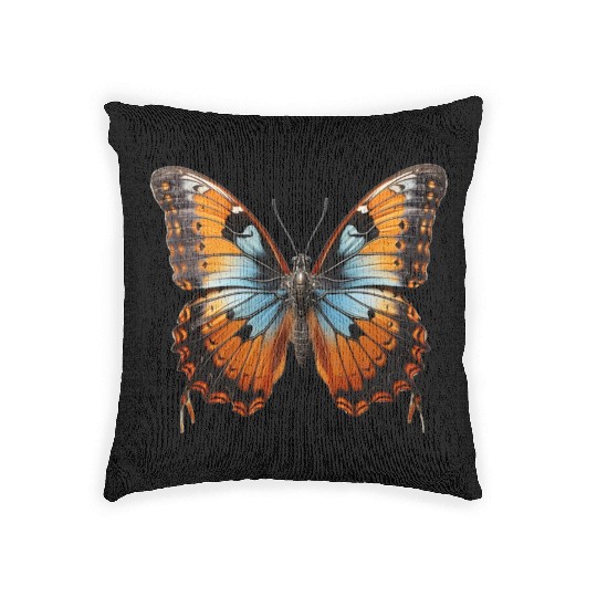 Butterfly Colorful Enchanting Delicate Insects Woven Pillows