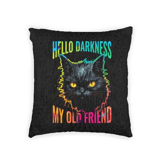 Hello Darkness My Old Friend Woven Pillows