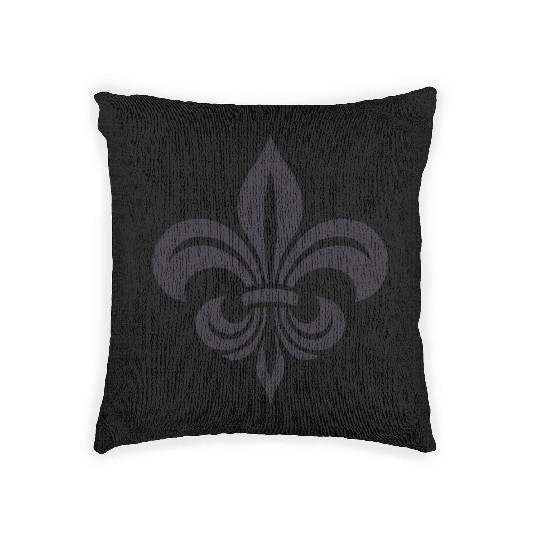 Simple French lily Design Woven Pillows