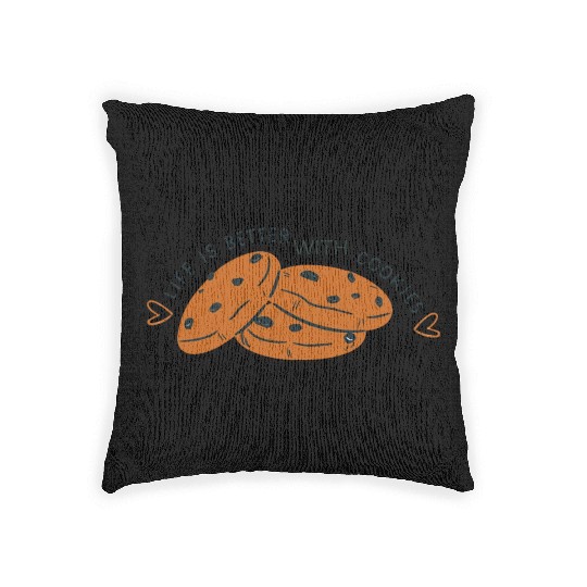 Sweet Indulgence" Cookie Design Woven Pillows