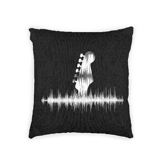 Guitar Player Gift Vintage Guitarist Woven Pillows