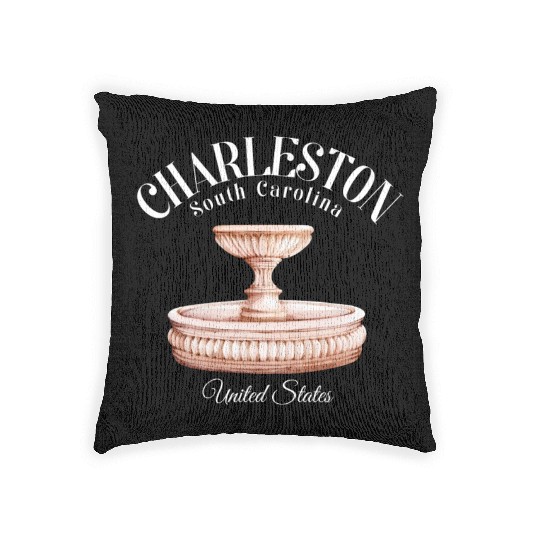 Charleston South Carolina Woven Pillows