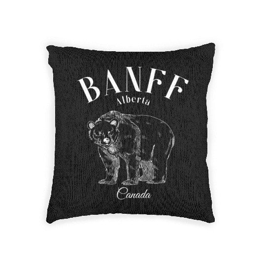 Banff Alberta Alberta's Rockies Souvenir Woven Pillows