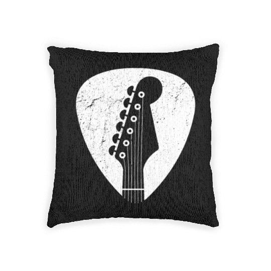 Guitar Player Gift Vintage Guitarist Woven Pillows