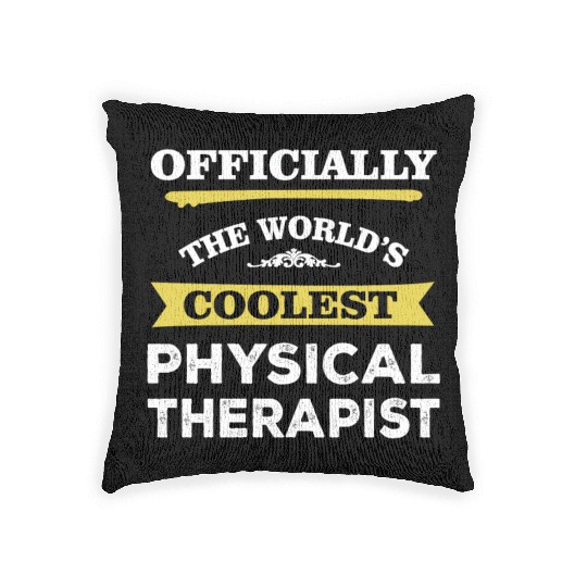 The World's Coolest Physical Therapist Woven Pillows