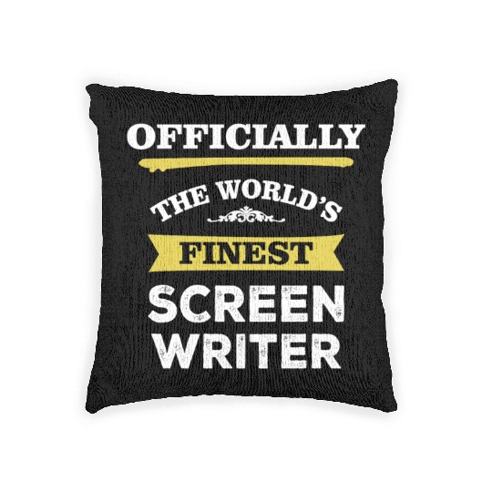 The World's Finest Screen Writer Woven Pillows