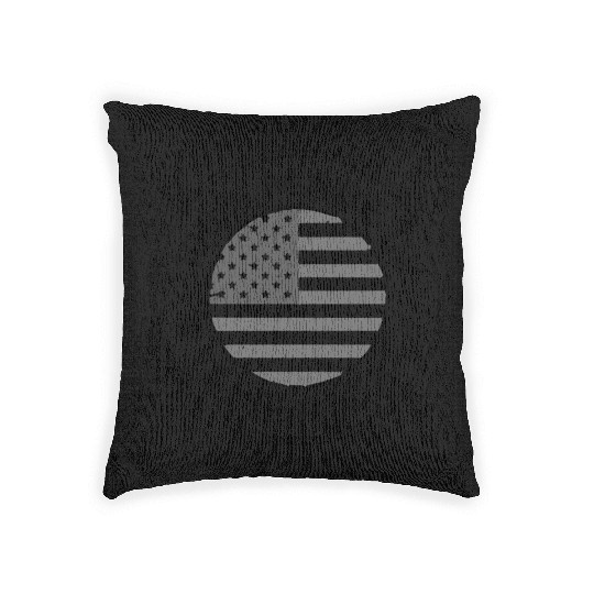 USA Made in America flag Woven Pillows