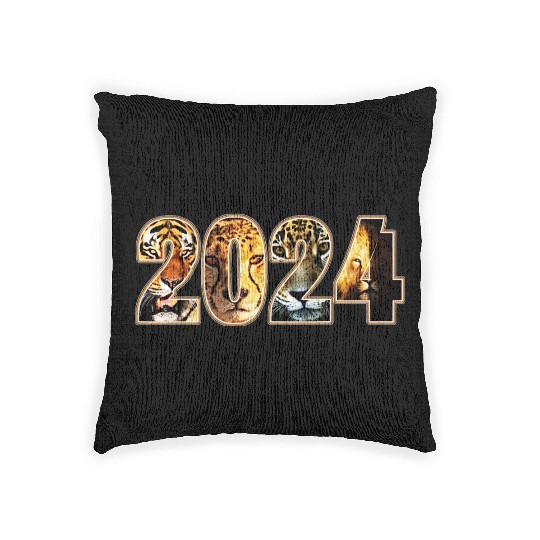 2024 TIGER CHEETAH JAGUAR LION DESIGN Woven Pillows