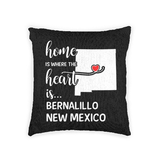 Bernalillo County New Mexico Is Where My Heart Woven Pillows