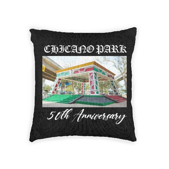 50th anniversary Chicano park Woven Pillows