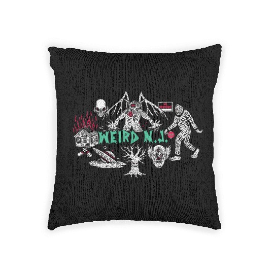 Space Bat Killer Design Woven Pillows