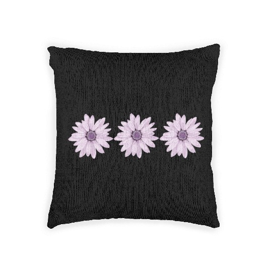 Flowers violet Woven Pillows