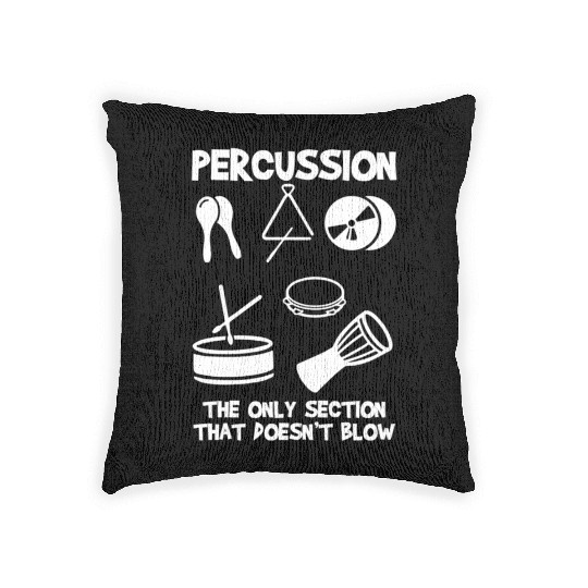 Drummer Marching Band Orchestra Percussion Woven Pillows