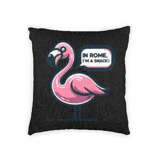 Flamingo Roman History Roman Empire Cuisine Woven Pillows